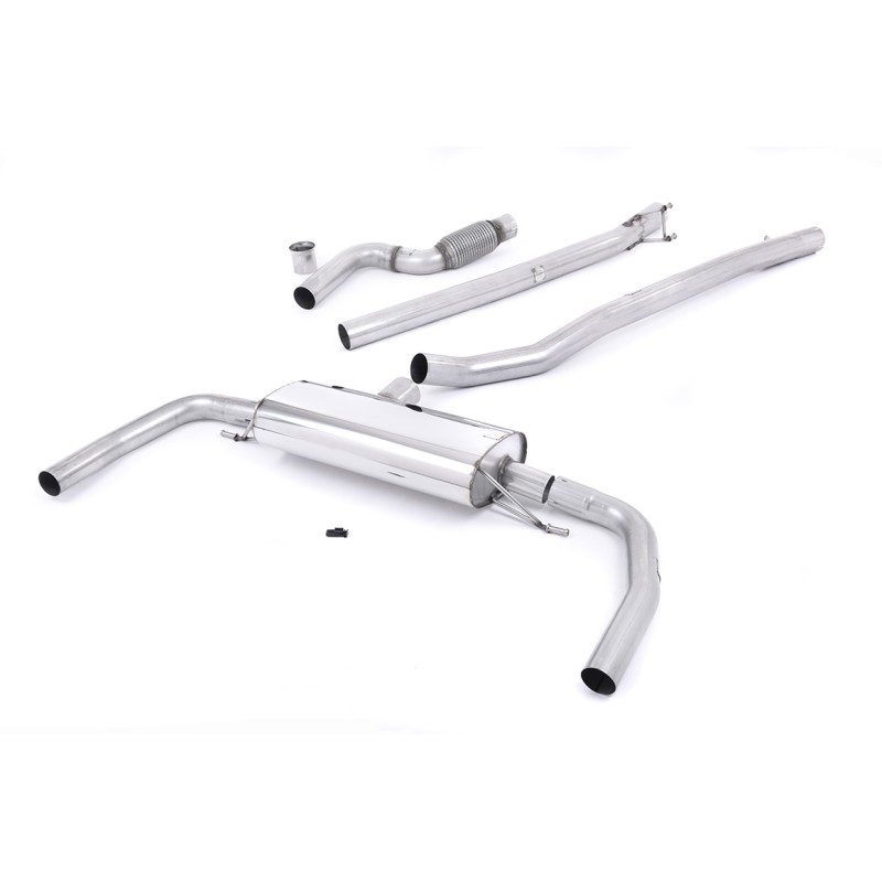 Mercedes CLA45 AMG - Non-Valved & Non-Resonated (Louder) Cat-Back Exhaust System - Uses OE Trims - Non-Valved