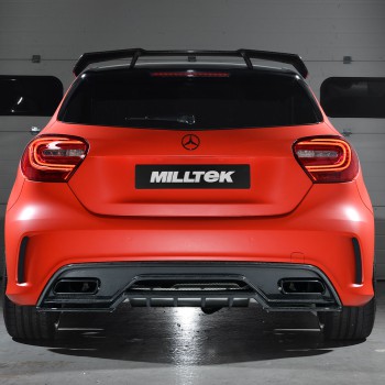Mercedes A45 AMG W176 - Non-Resonated Cat-Back Exhaust System (Uses OE Trims) - Valved