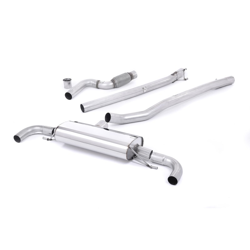 Mercedes A45 AMG W176 - Non-Valved & Non-Resonated Cat-Back Race Exhaust System (Uses OE Trims) - Non-Valved