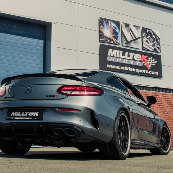 Mercedes C63/C63S W205 Saloon (Non GPF Models) - Rear Silencers for OE Valve Control