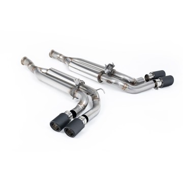 Mercedes G63 W463 (UK/Euro GPF Models) - Cat-Back Exhaust System with Carbon Trims - Carbon Fibre