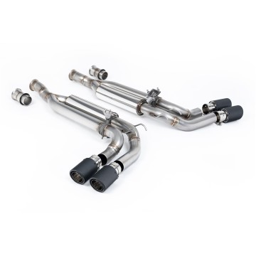 Mercedes G63 W463 (ROW Non GPF Models) - Valved Cat-Back Exhaust System with Carbon Trims - Carbon Fibre