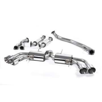 Nissan GT-R R35 - Primary Cat-Back 90MM Exhaust Systems with Polished Tips - Polished