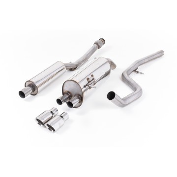 Peugeot 208 GTi - Resonated (Quieter) Cat-Back Exhaust System with Polished Trims - Polished