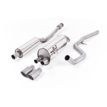 Peugeot 208 GTi - Resonated (Quieter) Cat-Back Exhaust System with Titanium Trims - Brushed Titanium