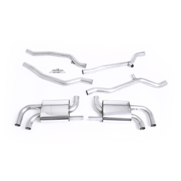 Porsche Cayenne 958 Turbo V8 (Pre-Facelift) - Non-Resonated (Louder) Cat-Back Exhaust System - Uses OE Trims - OE Tips