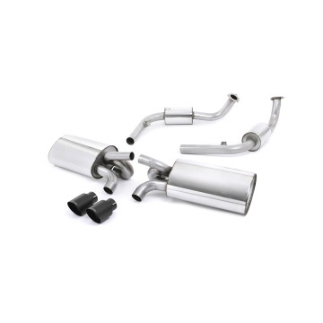Porsche 987 S 3.4 Boxter/Cayman (Gen 2) - Resonated (Quieter) Cat-Back Exhaust System - Cerakote Black