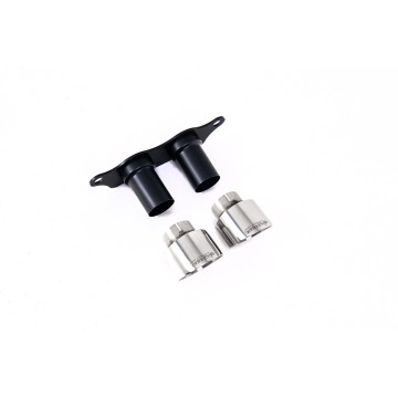 Porsche 991.2 GT3 & GT3 RS - GT-100 Polished Trims & Mounting Plate - Fits to OE Silencer - Polished