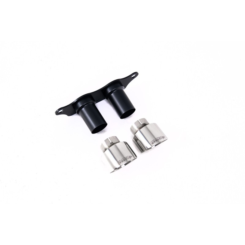 Porsche 991.2 GT3 & GT3 RS - GT-100 Polished Trims & Mounting Plate - Fits to OE Silencer - Polished