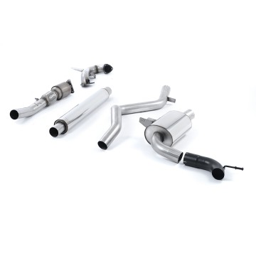 Renault Megane Renaultsport II (Cup, Trophy/Trophy R) - Resonated (Quieter) Turbo-Back Exhaust System with Hi-Flow Sports Catalyst - Uses OE Tip - Resonated