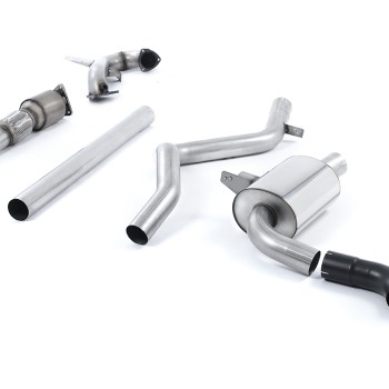 Renault Megane Renaultsport II (Cup, Trophy/Trophy R) - Non-Resonated (Louder) Turbo-Back Exhaust System with Hi-Flow Sports Catalyst - Uses OE Tip - Non-Resonated