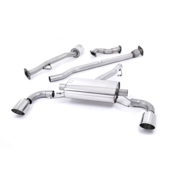 Toyota GT86/Subaru BRZ - Non-Resonated (Louder) Primary Cat-Back Exhaust System with Polished GT-115 Trims - Polished