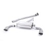 Toyota GT86/Subaru BRZ - Non-Resonated (Louder) Secondary Cat-Back Exhaust System with Brushed Titanium Trims - Brushed Titanium