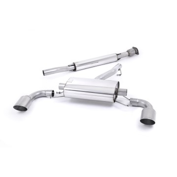 Toyota GT86/Subaru BRZ - Resonated (Quieter) Secondary Cat-Back Exhaust System with Brushed Titanium Trims - Brushed Titanium