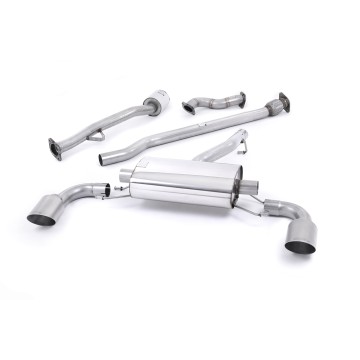 Toyota GT86/Subaru BRZ - Non-Resonated (Louder) Primary Cat-Back Exhaust System with Brushed Titanium Trims - Brushed Titanium