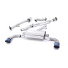 Toyota GT86/Subaru BRZ - Resonated (Quieter) Primary Cat-Back Exhaust System with Burnt Titanium Trims - Burnt Titanium