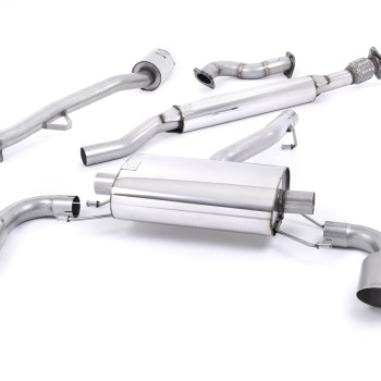 Toyota GT86/Subaru BRZ - Resonated (Quieter) Primary Cat-Back Exhaust System with Brushed Titanium Trims - Brushed Titanium
