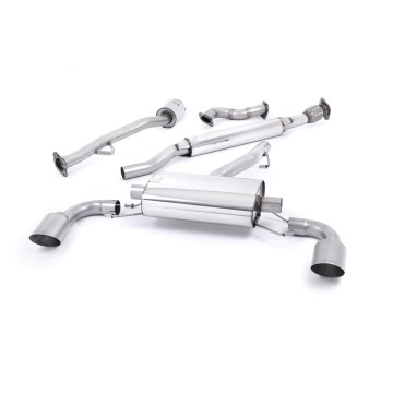 Toyota GT86/Subaru BRZ - Resonated (Quieter) Primary Cat-Back Exhaust System with Brushed Titanium Trims - Brushed Titanium