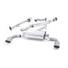 Toyota GT86/Subaru BRZ - Resonated (Quieter) Primary Cat-Back Exhaust System with Brushed Titanium Trims - Brushed Titanium