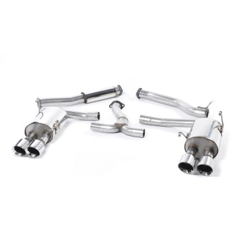 Subraru Impreza WRX & STi (2014 - 2021) - Resonated (Quieter) Cat-Back Exhaust System with MSUB169 Connector & Polished GT-100 Tips - Polished