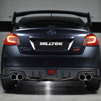 Subraru Impreza WRX & STi (2014 - 2021) - Resonated (Quieter) Cat-Back Exhaust System with Polished GT-100 Tips - EC Approved - Polished