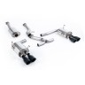 Subraru Impreza WRX & STi (2014 - 2021) - Resonated (Quieter) Cat-Back Exhaust System with Cerakote Black GT-100 Tips - EC Approved - Cerakote Black