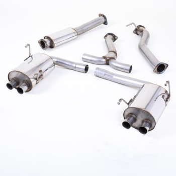 Subraru Impreza WRX & STi (2014 - 2021) - Resonated (Quieter) Cat-Back Exhaust System with MSUB169 Connector & Burnt Titanium GT-100 Tips - Burnt Titanium