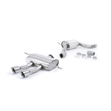 Seat Leon Cupra R 2.0 TSI 265ps - Resonated (Quieter) Cat-Back Exhaust System with Polished GT100 Tips - Polished