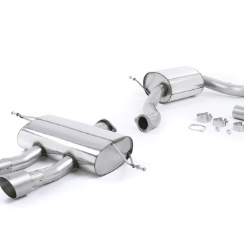 Seat Leon Cupra R 2.0 TSI 265ps - Resonated (Quieter) Cat-Back Exhaust System with Dual Titanium GT100 Tips - Brushed Titanium
