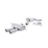 Seat Leon Cupra R 2.0 TSI 265ps - Resonated (Quieter) Cat-Back Exhaust System with Dual Titanium GT100 Tips - Brushed Titanium