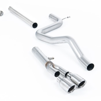 Seat Leon FR 2.0 TDI 150 - Non-Resonated (Louder) Cat-Back Exhaust System with Polished Tips - Polished