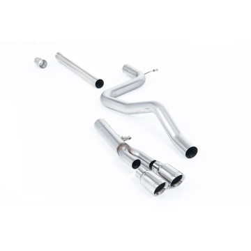 Seat Leon FR 2.0 TDI 150 - Non-Resonated (Louder) Cat-Back Exhaust System with Polished Tips - Polished