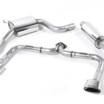 Seat Leon Cupra 280/290 (Non GPF Models) - Cat-Back Exhaust System (Louder) with Polished Oval Tips - Polished - Oval (Jet)
