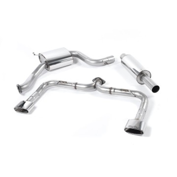 Seat Leon Cupra 280/290 (Non GPF Models) - Cat-Back Exhaust System (Louder) with Polished Oval Tips - Polished - Oval (Jet)
