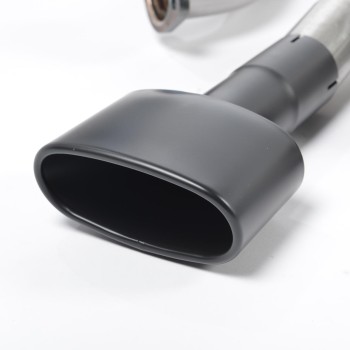 Seat Leon Cupra 280/290 (Non GPF Models) - Cat-Back Exhaust System (Louder) with Black Oval Tips - Cerakote Black - Oval (Jet)