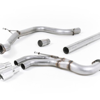 Seat Leon FR 2.0 TDI 184ps SC - Non-Resonated (Louder) Cat-Back Exhaust System with Polished Tips - Polished