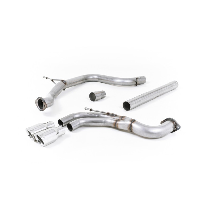 Seat Leon FR 2.0 TDI 184ps SC - Non-Resonated (Louder) Cat-Back Exhaust System with Polished Tips - Polished