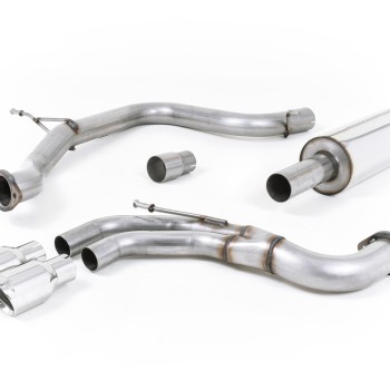 Seat Leon FR 2.0 TDI 184ps SC - Resonated (Quieter) Cat-Back Exhaust System with Polished Tips - Polished