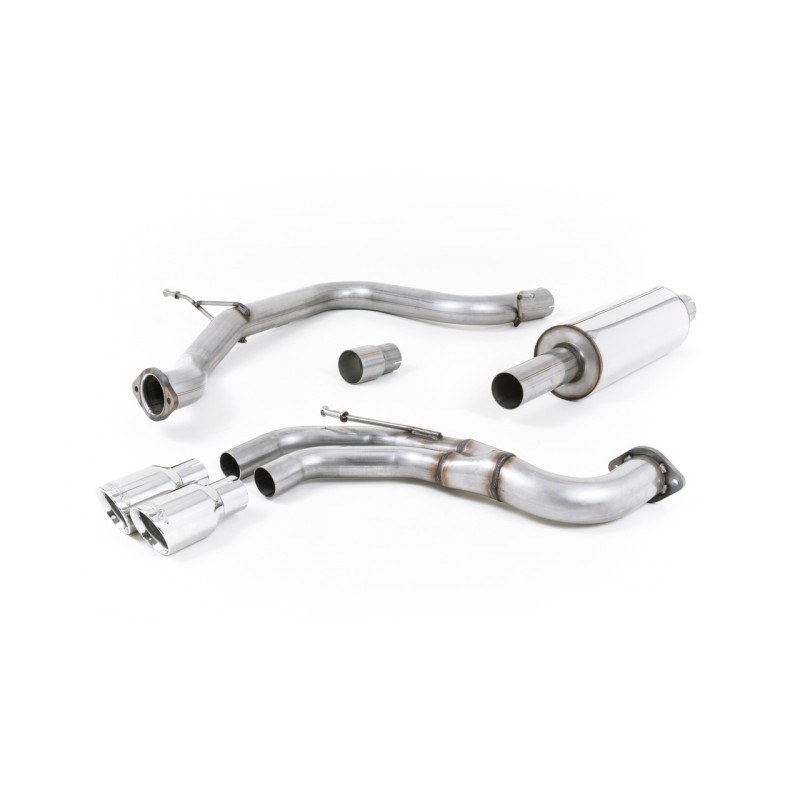 Seat Leon FR 2.0 TDI 184ps SC - Resonated (Quieter) Cat-Back Exhaust System with Polished Tips - Polished
