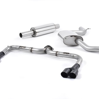 Seat Leon Cupra 280/290 (Non GPF Models) - Cat-Back Exhaust System with Quad Black Round Tips - Cerakote Black - GT