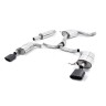 Seat Leon ST Cupra 280/290 2.0 TSI (Non GPF Models) - Resonated (Quieter) Cat-Back Exhaust System with Cerakote Black Oval Tips - Cerakote Black - Oval (Jet)