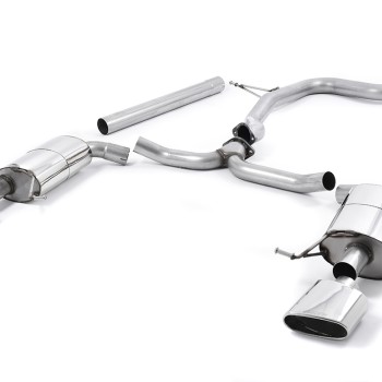 Seat Leon ST Cupra 280/290 2.0 TSI (Non GPF Models) - Non-Resonated (Louder) Cat-Back Exhaust System with Polished Oval Tips - Polished - Oval (Jet)