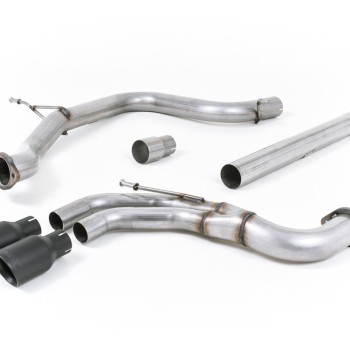 Seat Leon FR 2.0 TDI 184ps SC - Non-Resonated (Louder) Cat-Back Exhaust System with Cerakote Black Tips - Cerakote Black