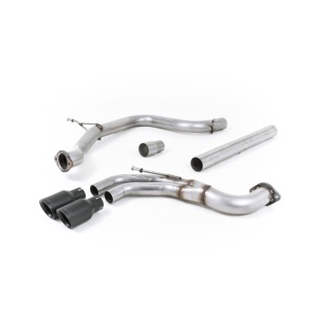 Seat Leon FR 2.0 TDI 184ps SC - Non-Resonated (Louder) Cat-Back Exhaust System with Cerakote Black Tips - Cerakote Black