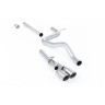Seat Leon FR 2.0 TDI 150 - Non-Resonated (Louder) Cat-Back Exhaust System with Titanium Tips - Brushed Titanium