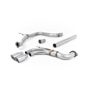 Seat Leon FR 2.0 TDI 184ps SC - Non-Resonated (Louder) Cat-Back Exhaust System with Titanium Tips - Brushed Titanium