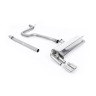 Seat Leon FR 1.4 TSI - Non-Resonated (louder) Cat-Back Exhaust System with GT-80 Polished Trims - Polished