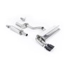 Seat Leon FR 1.8 TSI 180ps - Resonated (Quieter) Cat-Back Exhaust System with Cerakote Black GT-80 Trims - Cerakote Black