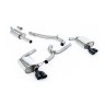 Seat Leon ST Cupra 300 (Non GPF Models) - Non-Resonated (Louder) Cat-Back Exhaust System with Black Quad GT Round Tips - Cerakote Black - GT