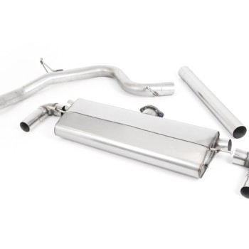 Seat Leon Cupra 290 (GPF Models) - Non-Resonated (Louder) Cat-Back Exhaust System with Quad GT-80 Polished Tips - Polished